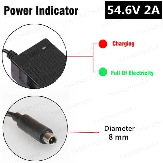 Chargeur 54,6V 2A
