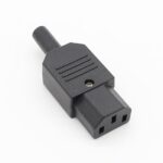 IEC 320 C13 3 broches Connecteur d'alimentation femelle noir  10A /250V