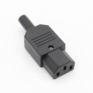 IEC 320 C13 3 broches Connecteur d'alimentation femelle noir  10A /250V