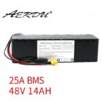 Batterie AERDU 48V 14Ah 13S4P 3500mAh 18650 1000W BMS 25A