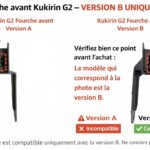Bras de suspension fourche avant Kukirin G2 (1)