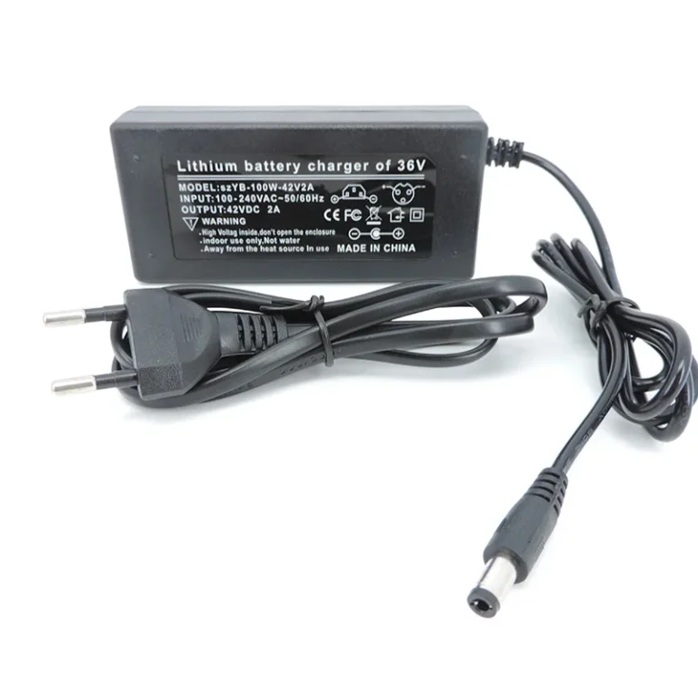 Chargeur vélo électrique 42V 2A 5.5 mm x 2.5 mm