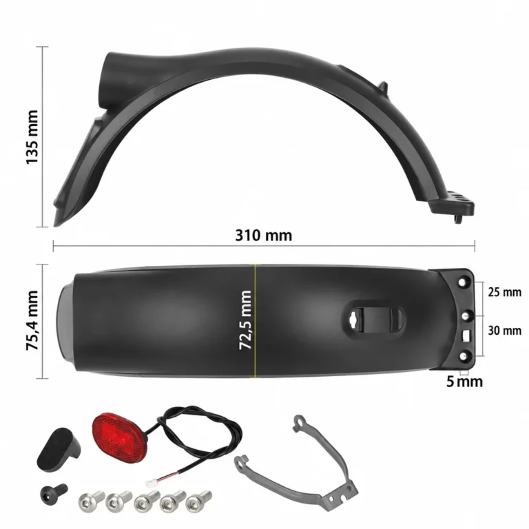 Garde boue arrière avec feu Xiaomi 6 Lite
