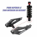 Goupille fixation supension Teverun Fighter Supreme Ultra / 11 / 11+ / 7260R / Blade GT II / Mini Pro