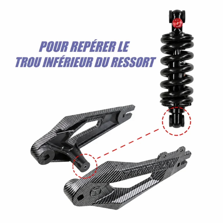 Goupille fixation supension Teverun Fighter Supreme Ultra / 11 / 11+ / 7260R / Blade GT II / Mini Pro