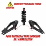 Goupille fixation supension Teverun Fighter Supreme Ultra / 11 / 11+ / 7260R / Blade GT II / Mini Pro