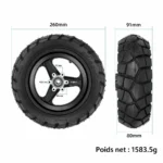 Roue complète avec jante Kukirin T3